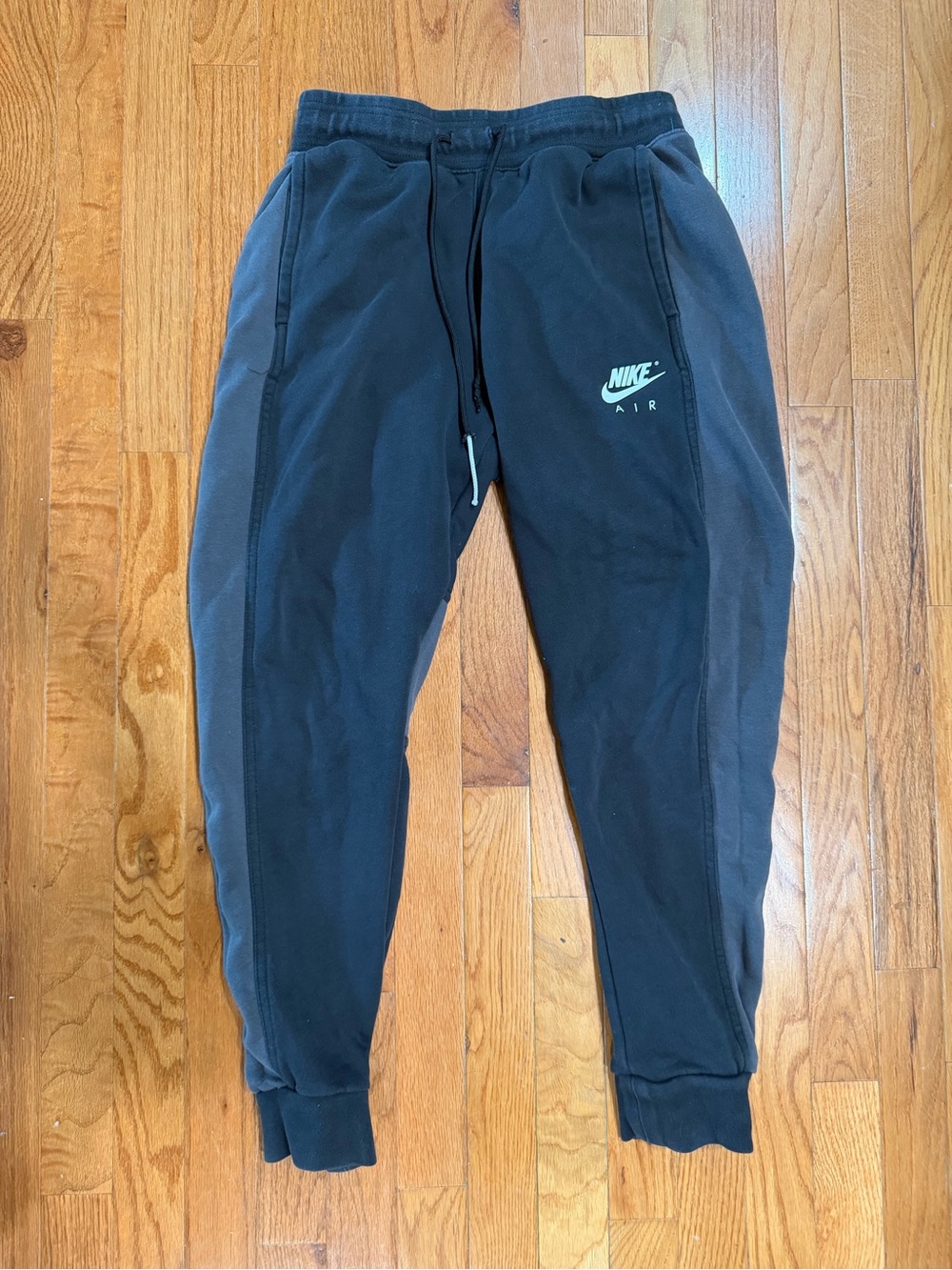 Nike Black & Dark Gray Air Fleece Joggers